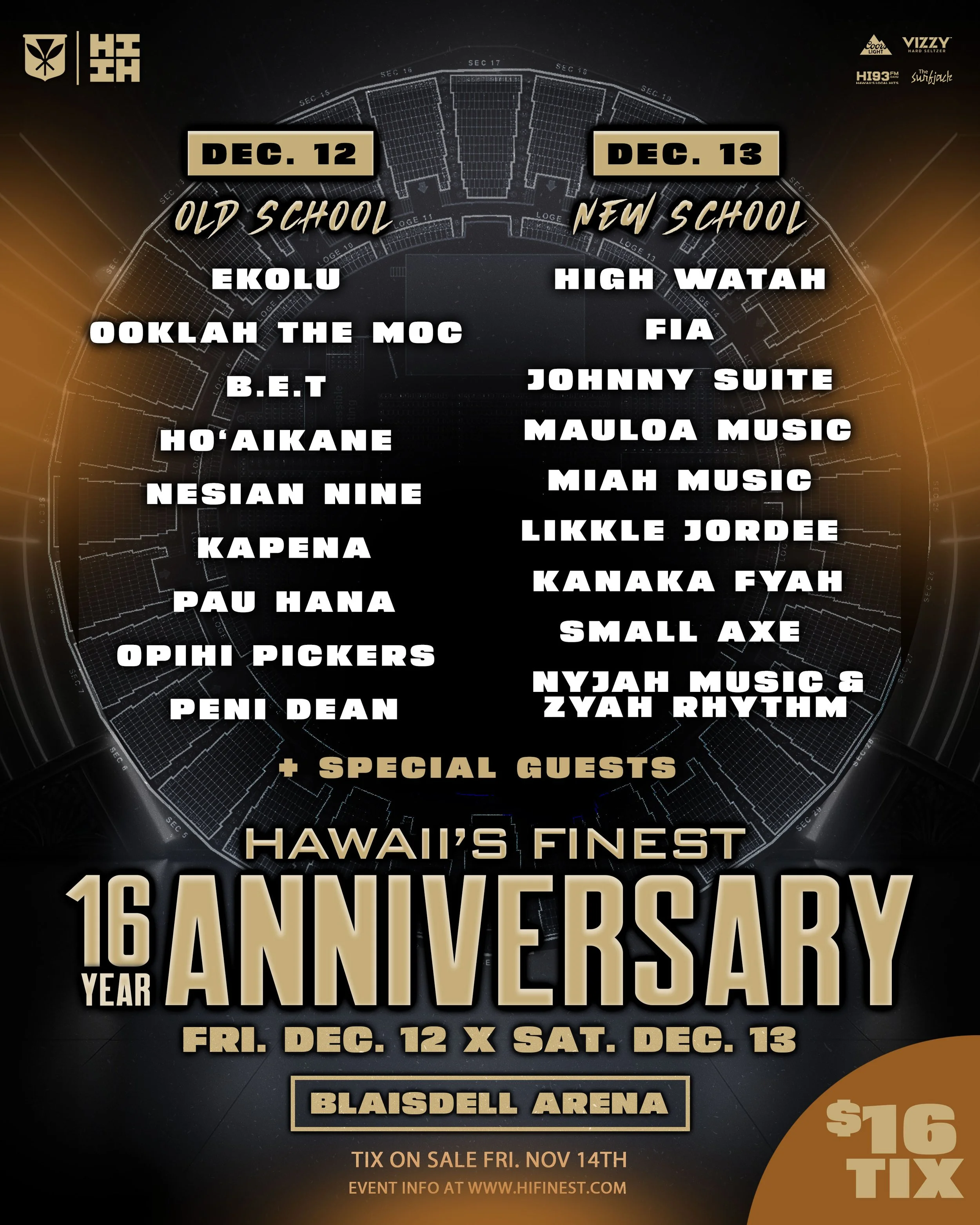 SATURDAY SHOW] HIFI 16-Year Anniversary Festival — Hawaii's Finest
